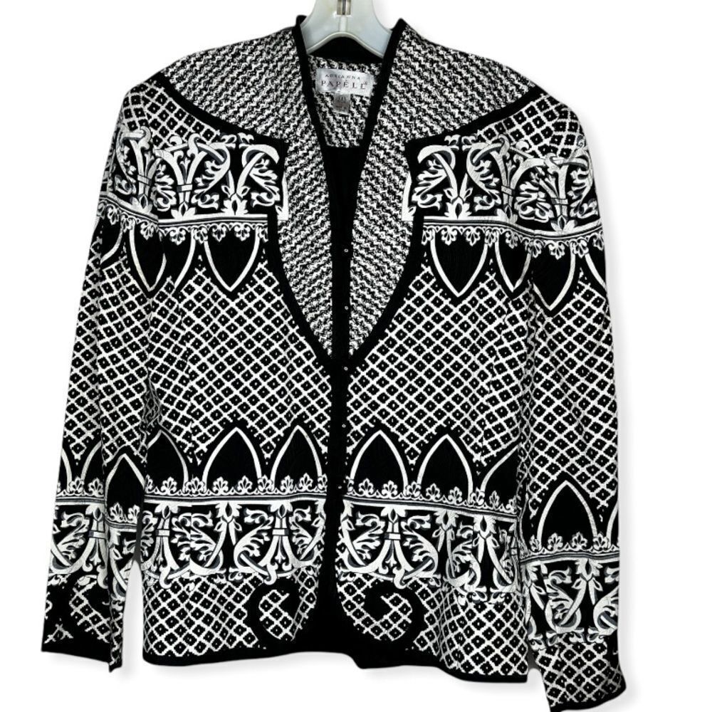 Vintage Adrianna Papell Silk Jacket